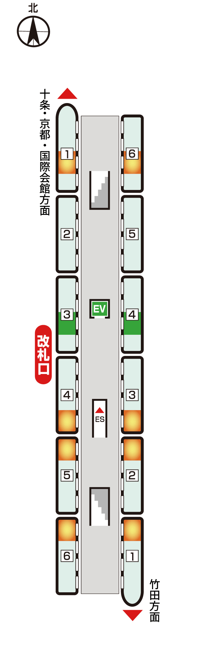 くいな橋駅のフォーム